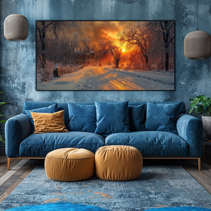 Tablou Sticla Securizata - Colectia Cold Ember - no06