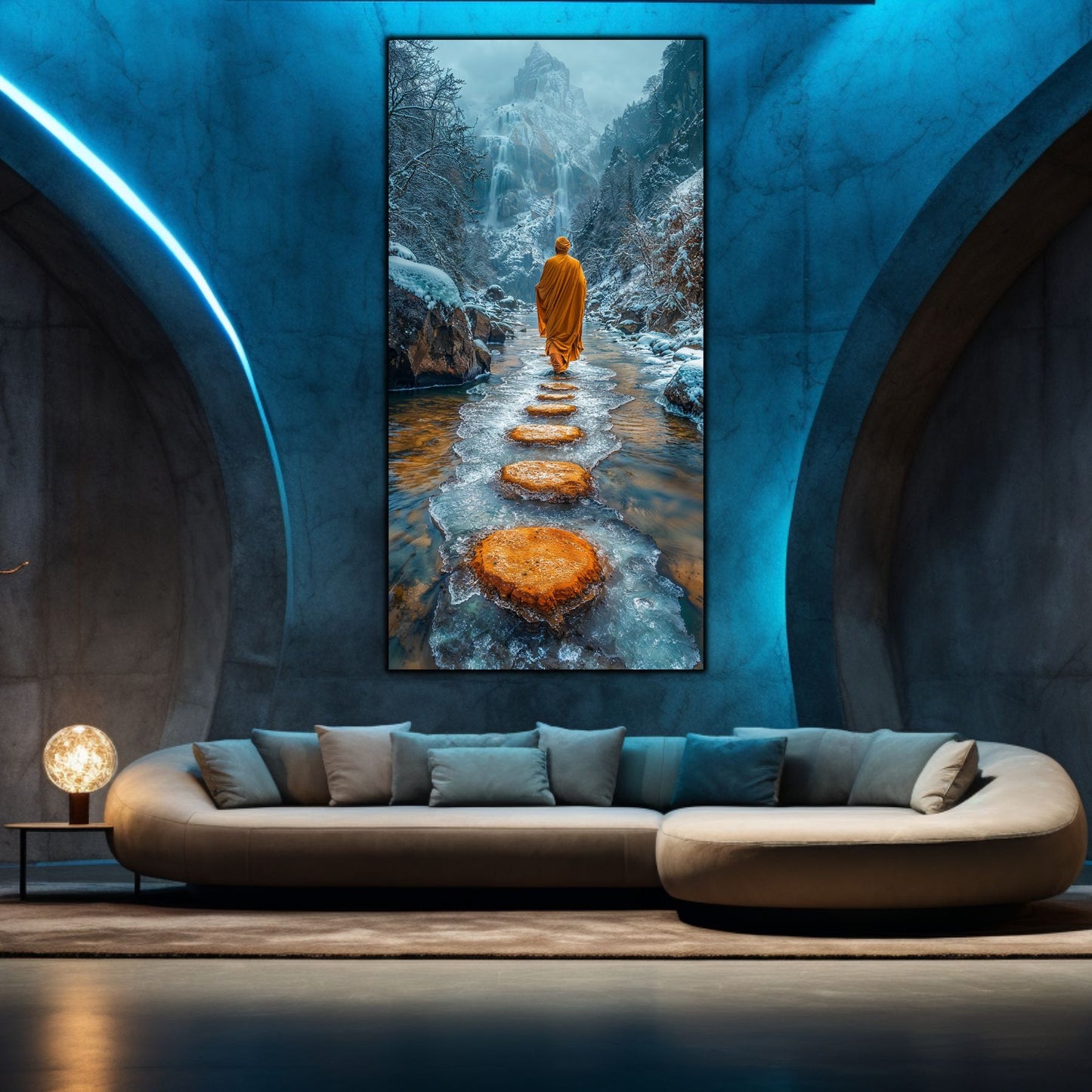 Tablou unicat din sticlă securizată Vanishing Step - No16