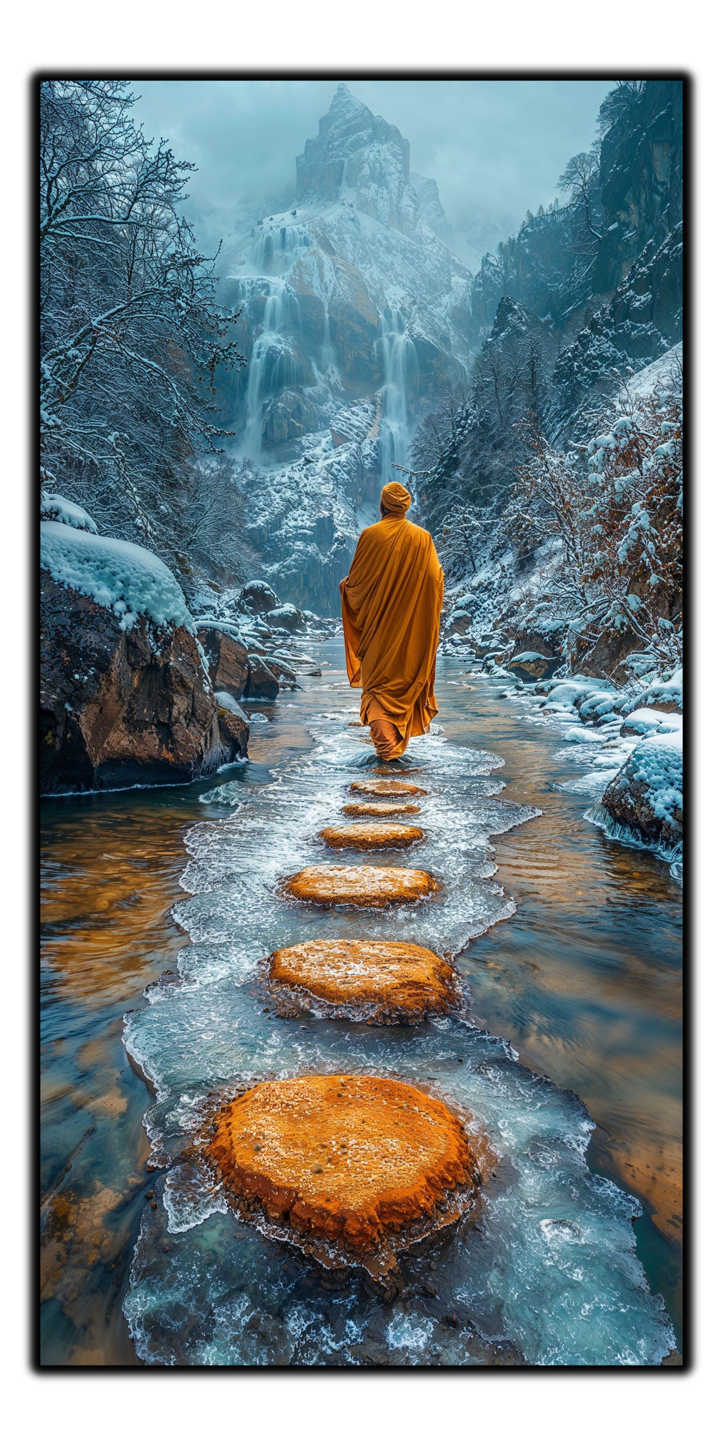 Tablou unicat din sticlă securizată Vanishing Step - No16