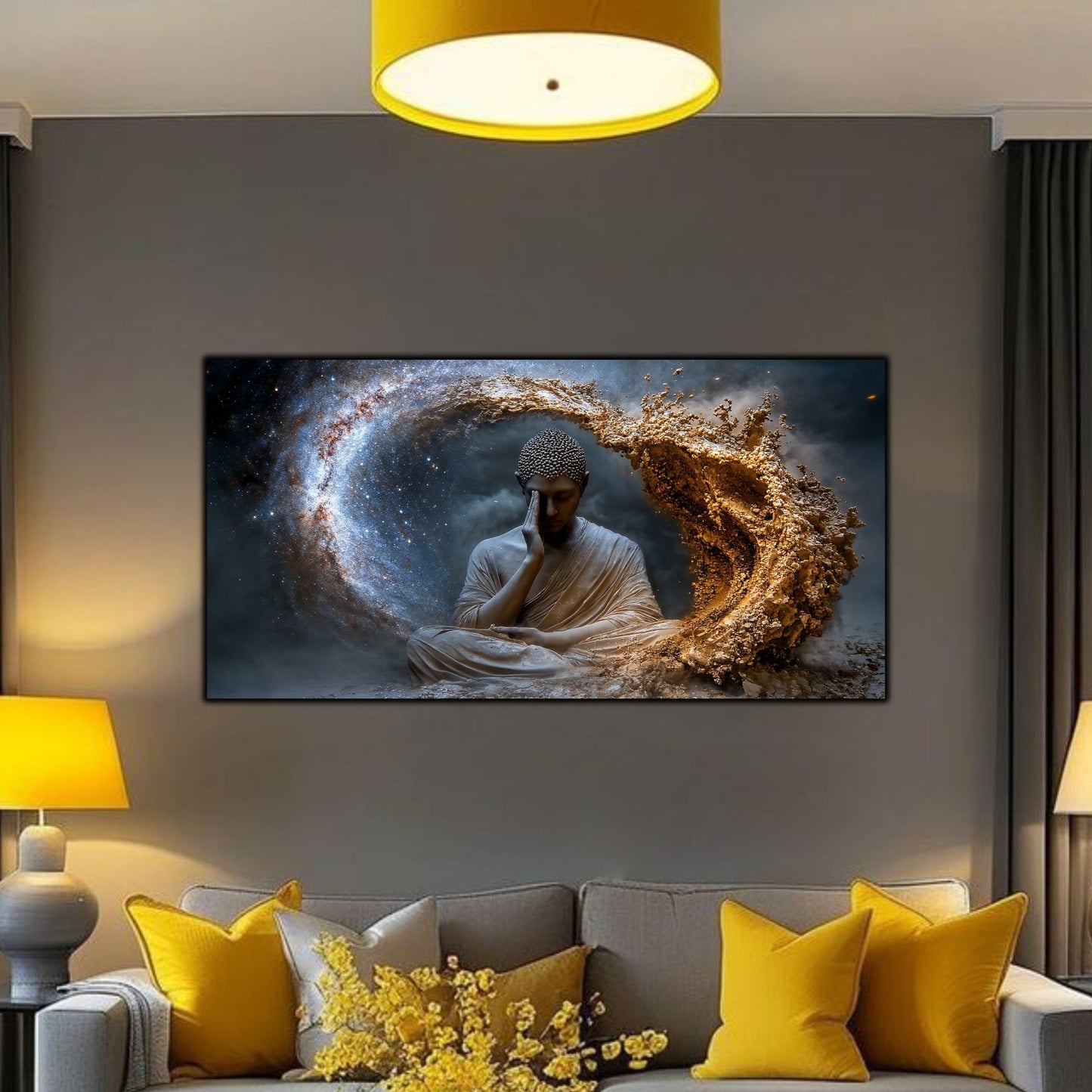 Tablou Decorativ pe Sticla Securizata – Ideal pt Dormitor si Living - Beyond Stardust No10