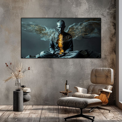 Beyond Meditation - Tablouri moderne pe sticla securizata pentru living contemporan NO46