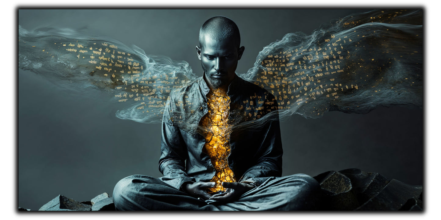 Beyond Meditation - Tablouri moderne pe sticla securizata pentru living contemporan NO46