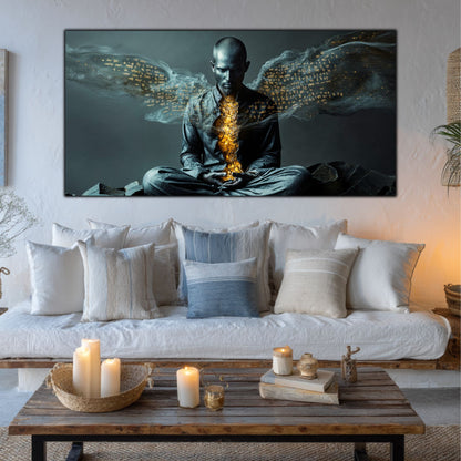 Beyond Meditation - Tablouri moderne pe sticla securizata pentru living contemporan NO46