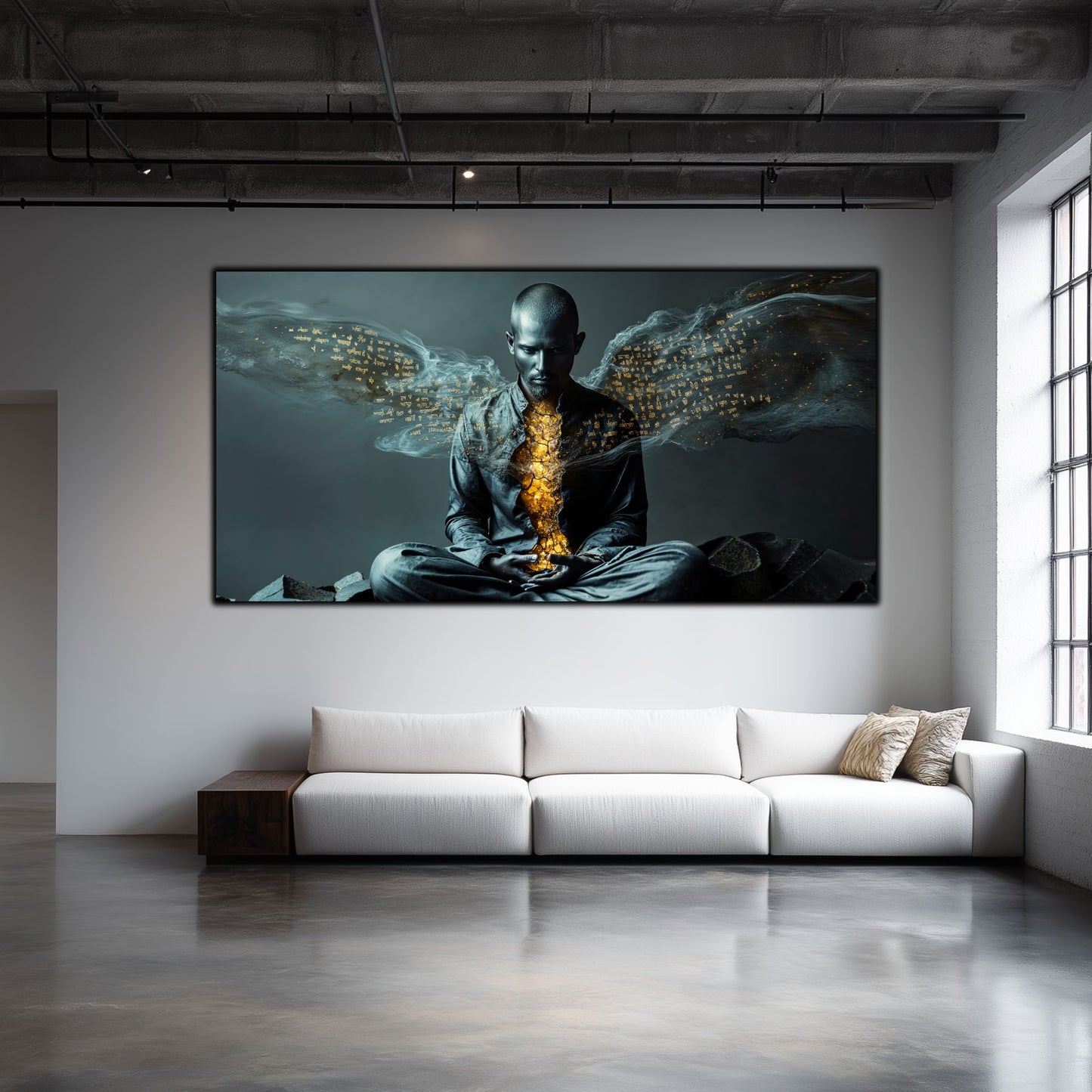 Beyond Meditation - Tablouri moderne pe sticla securizata pentru living contemporan NO46