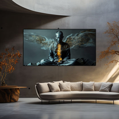 Beyond Meditation - Tablouri moderne pe sticla securizata pentru living contemporan NO46