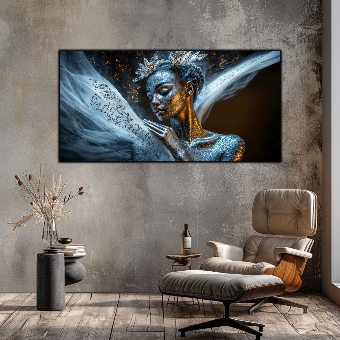 Beyond Meditation - Tablouri moderne pe sticla securizata pentru living contemporan NO15