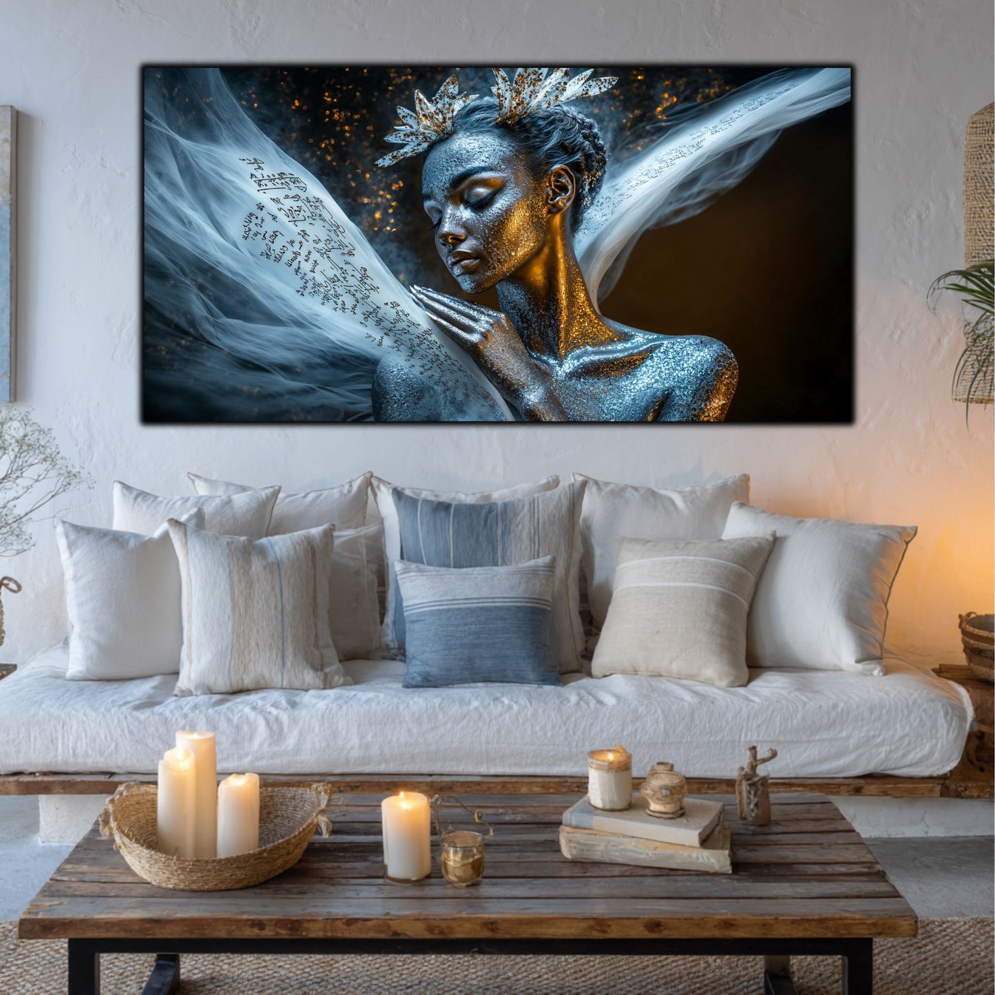 Beyond Meditation - Tablouri moderne pe sticla securizata pentru living contemporan NO15