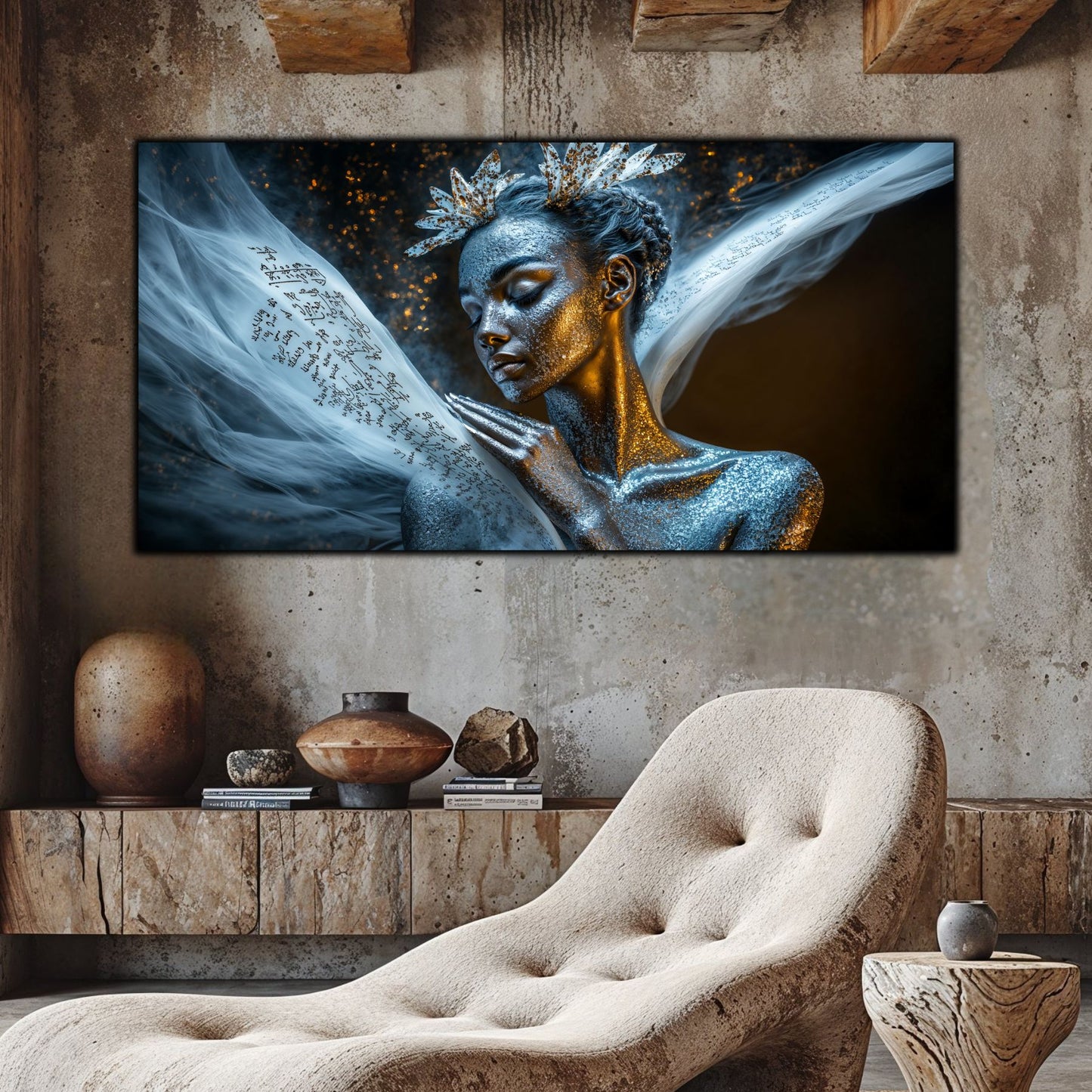 Beyond Meditation - Tablouri moderne pe sticla securizata pentru living contemporan NO15