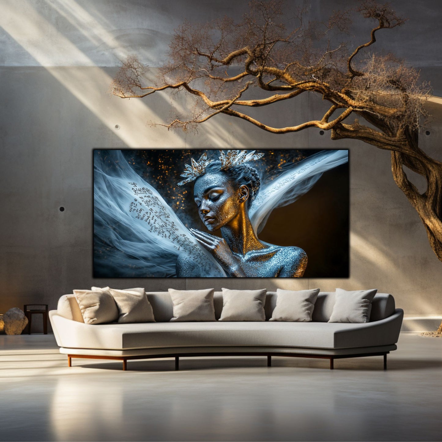 Beyond Meditation - Tablouri moderne pe sticla securizata pentru living contemporan NO15