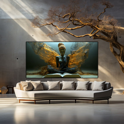 Tablou unicat din sticlă securizată Beyond Breath - No02