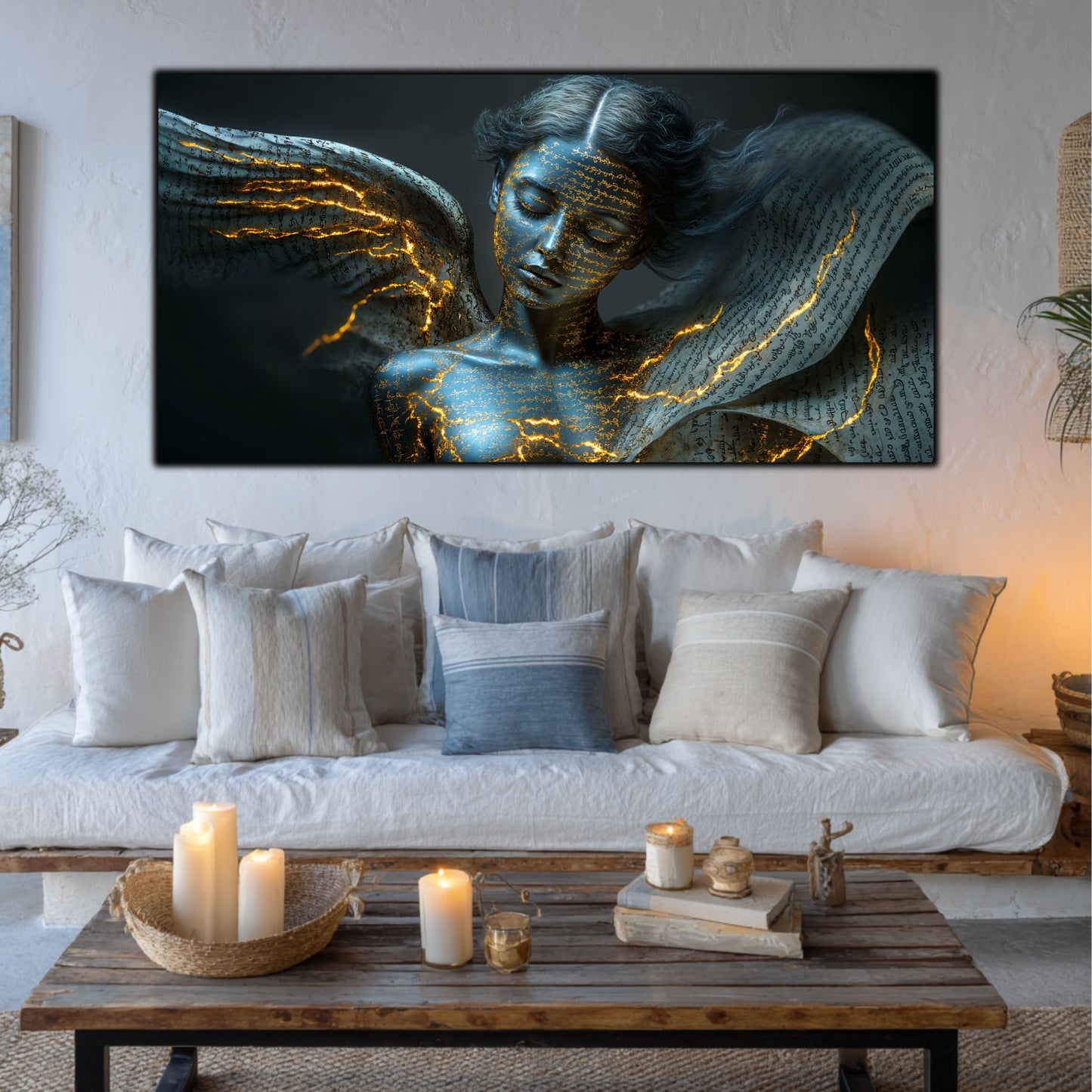 Beyond Meditation - Tablouri moderne pe sticla securizata pentru living contemporan NO16