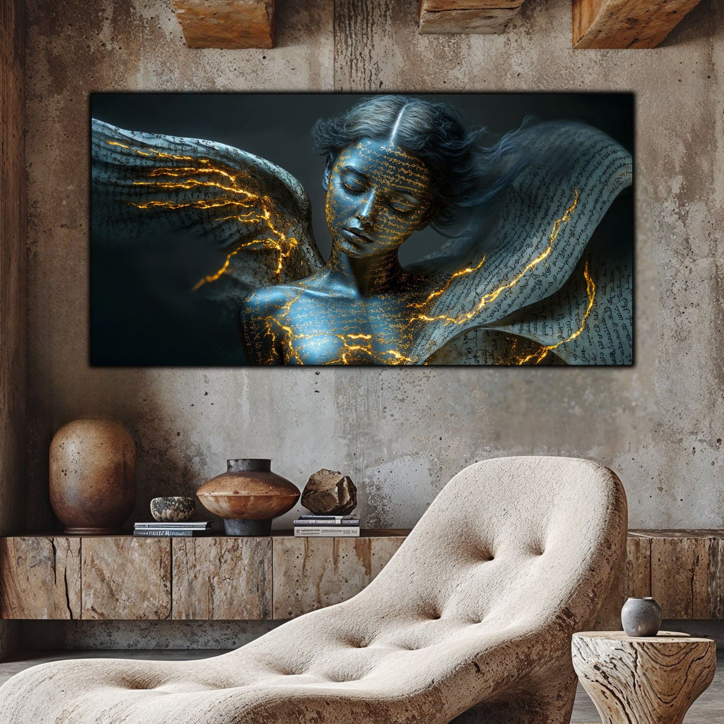 Beyond Meditation - Tablouri moderne pe sticla securizata pentru living contemporan NO16