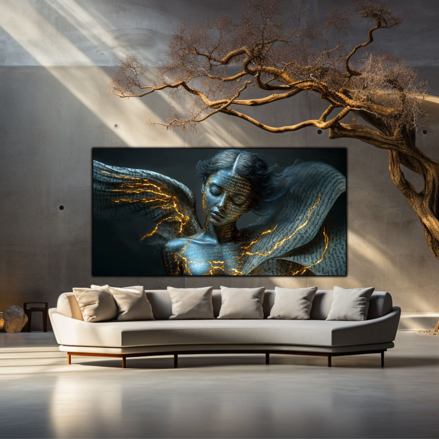 Beyond Meditation - Tablouri moderne pe sticla securizata pentru living contemporan NO16