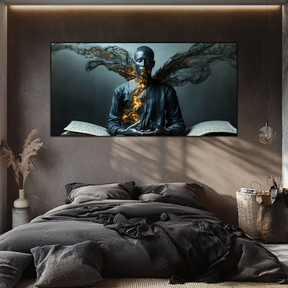 Beyond Meditation - Tablouri moderne pe sticla securizata pentru living contemporan NO40