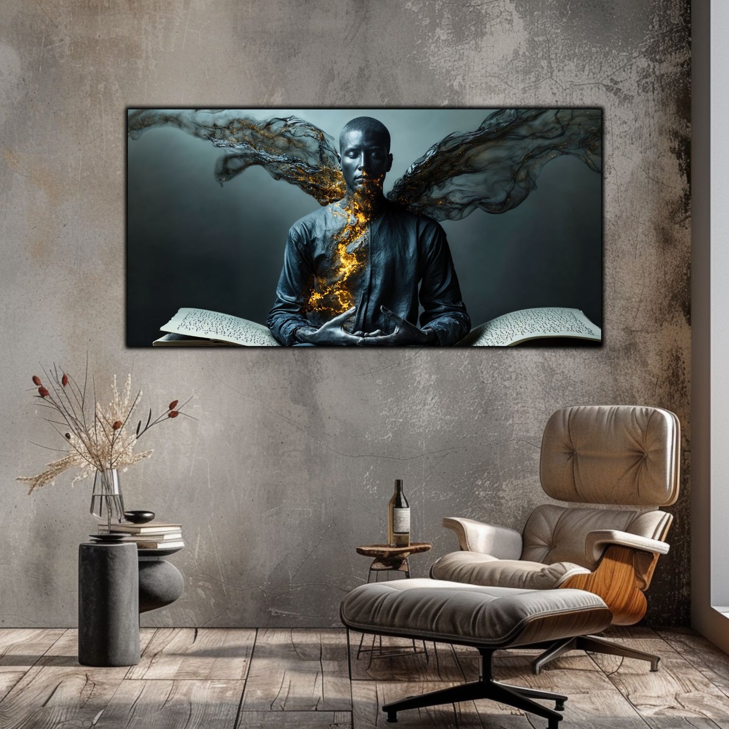 Beyond Meditation - Tablouri moderne pe sticla securizata pentru living contemporan NO40