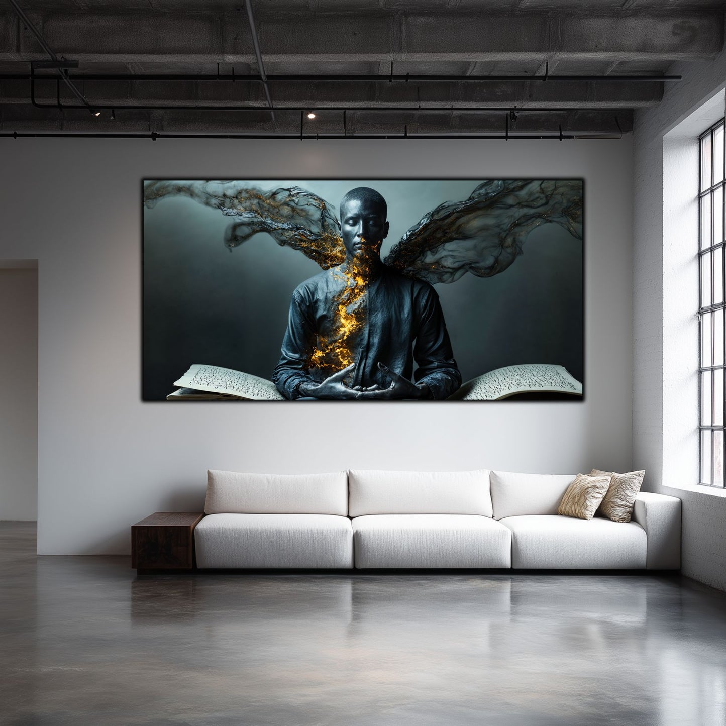 Beyond Meditation - Tablouri moderne pe sticla securizata pentru living contemporan NO40