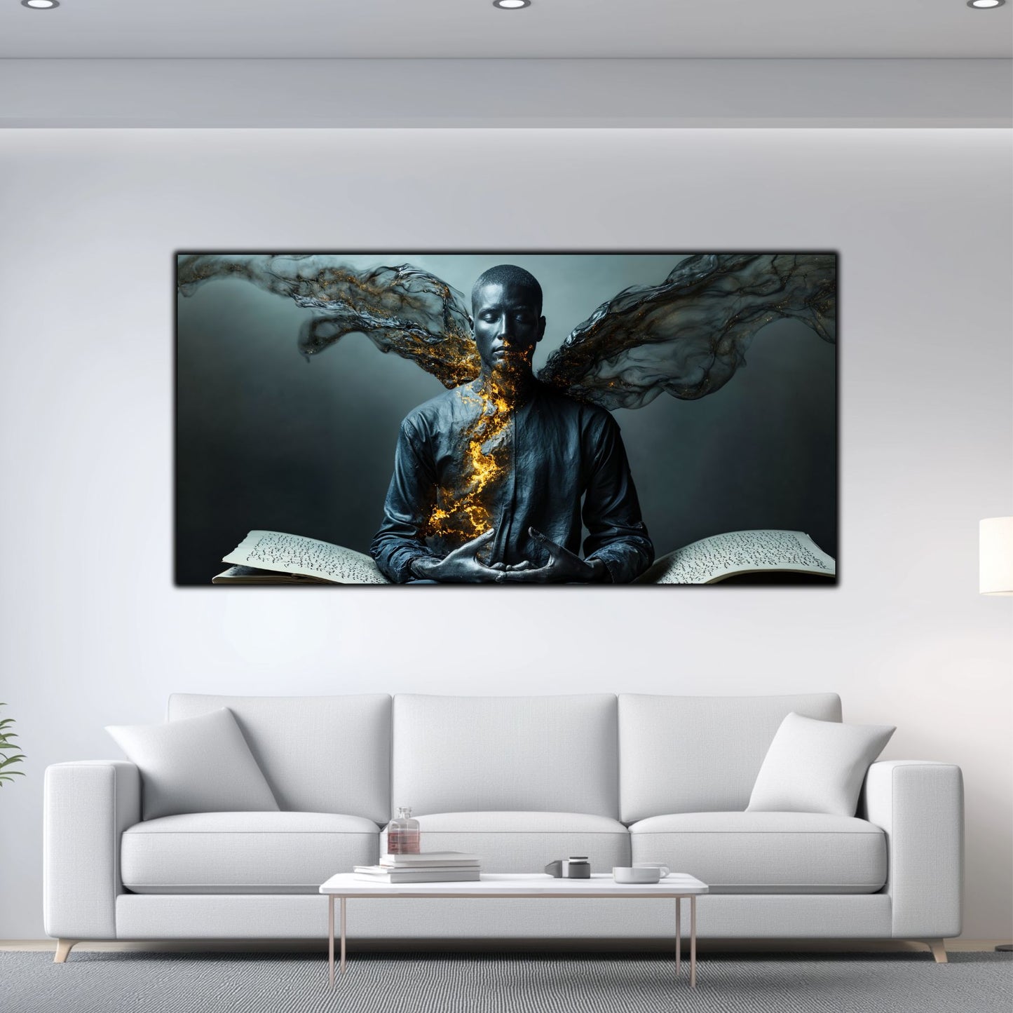 Beyond Meditation - Tablouri moderne pe sticla securizata pentru living contemporan NO40