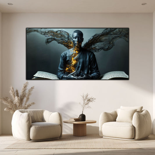 Tablou pentru living – Ashen Presence | Sacred Stillness