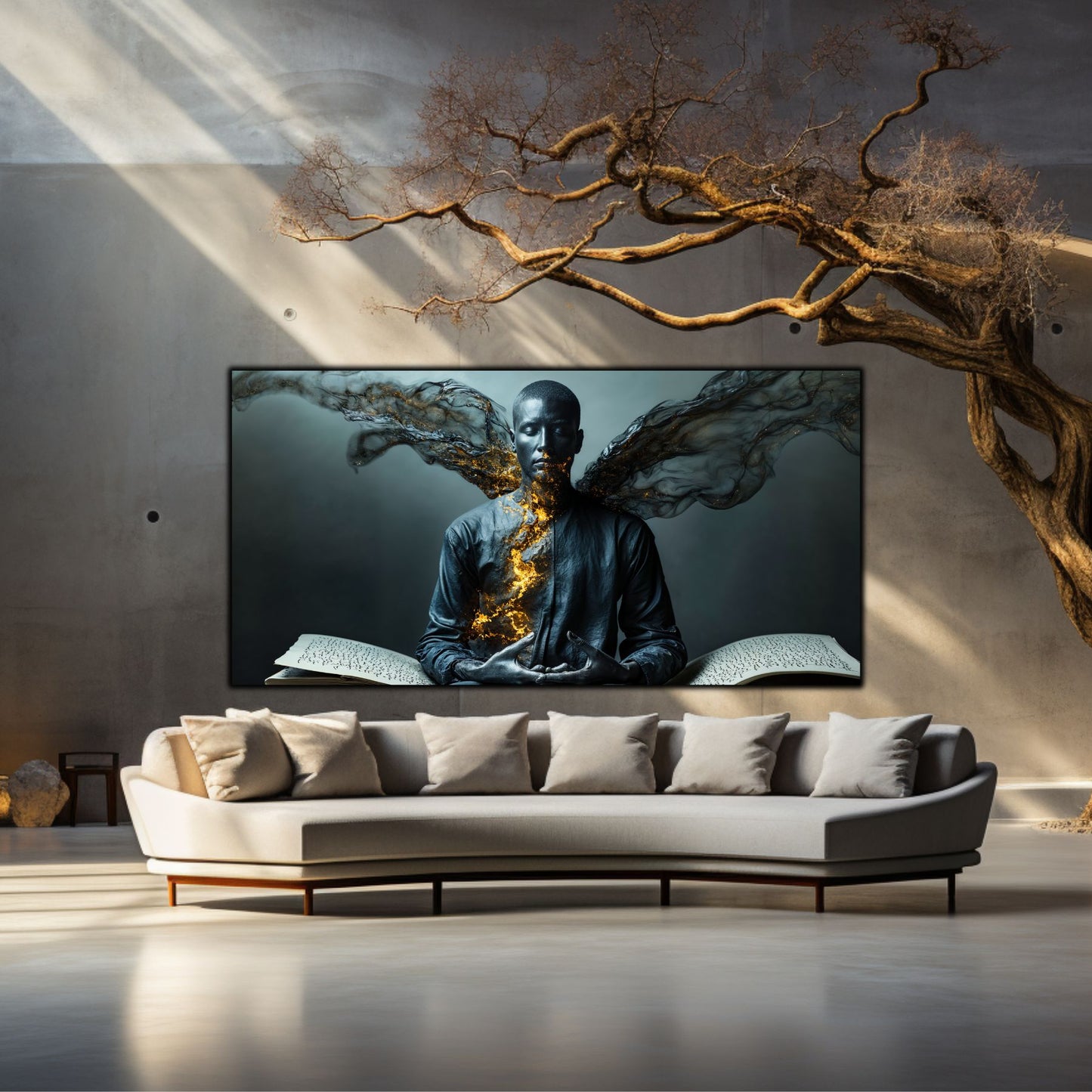 Beyond Meditation - Tablouri moderne pe sticla securizata pentru living contemporan NO40