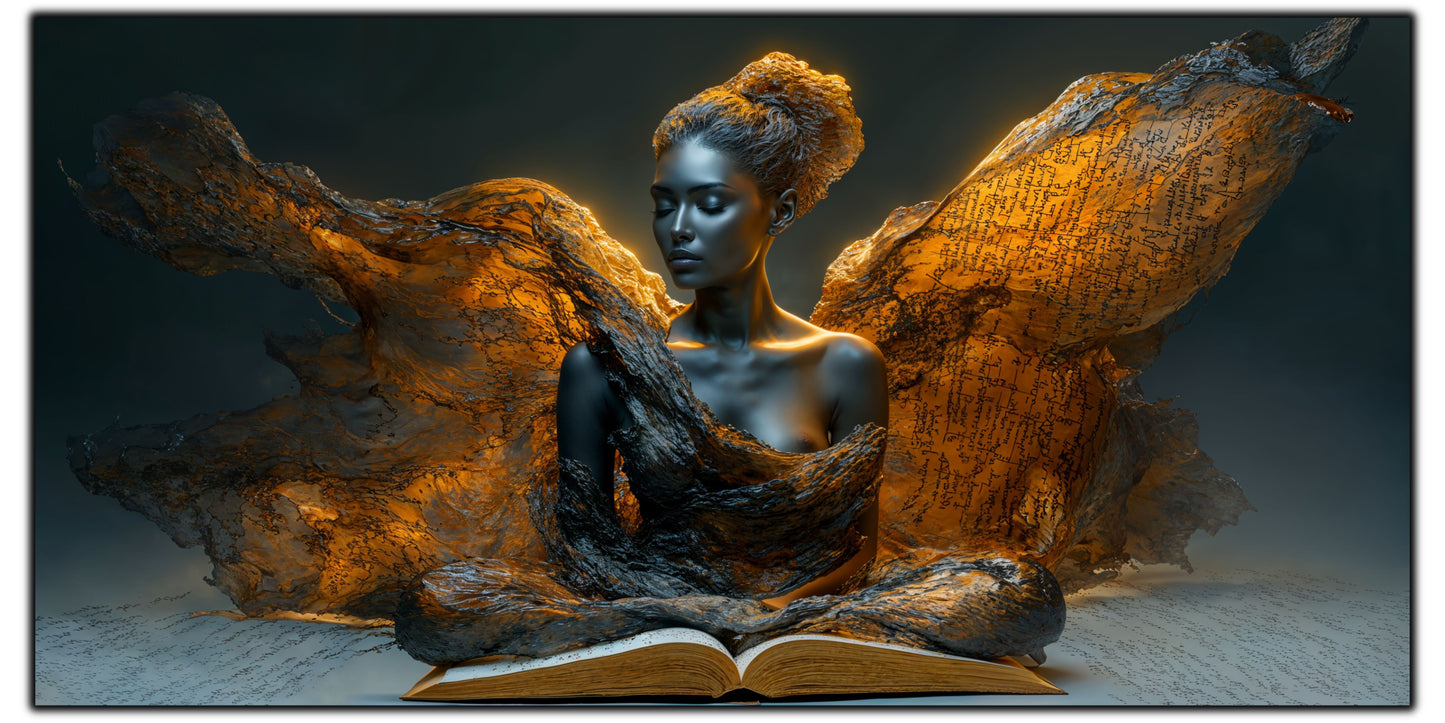 Tablou unicat din sticlă securizată Beyond Breath - No06