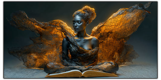 Tablou unicat din sticlă securizată Beyond Breath - No06