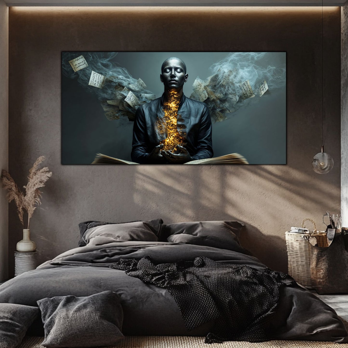 Beyond Meditation - Tablouri moderne pe sticla securizata pentru living contemporan NO53