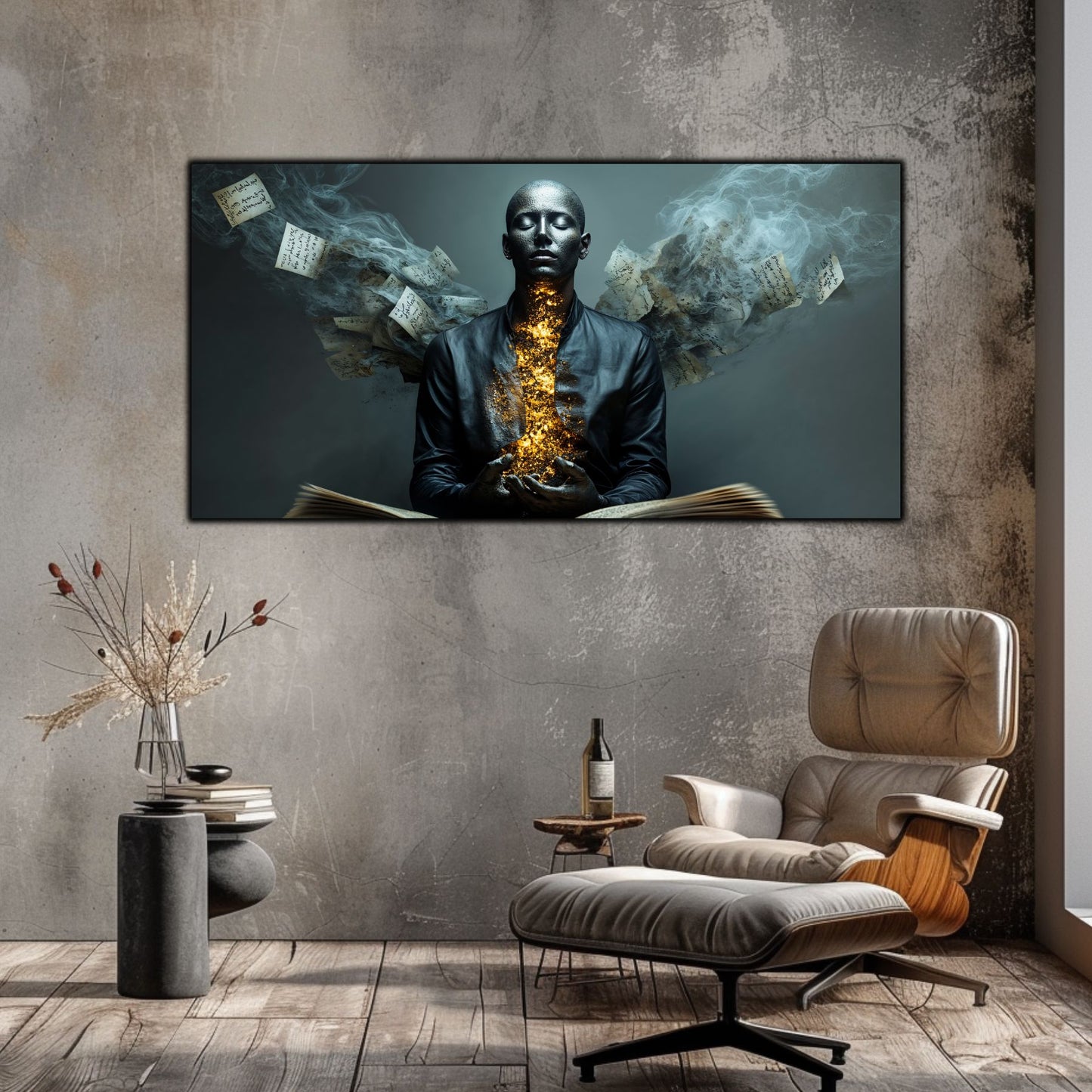 Beyond Meditation - Tablouri moderne pe sticla securizata pentru living contemporan NO53