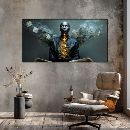 Beyond Meditation - Tablouri moderne pe sticla securizata pentru living contemporan NO53