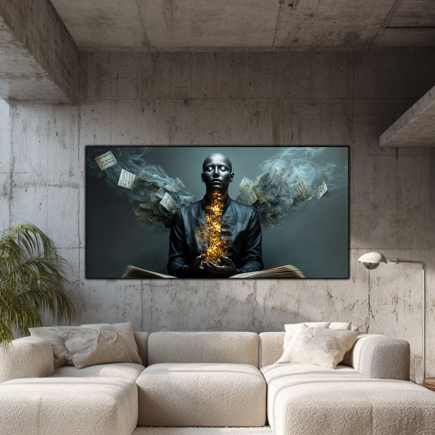 Beyond Meditation - Tablouri moderne pe sticla securizata pentru living contemporan NO53