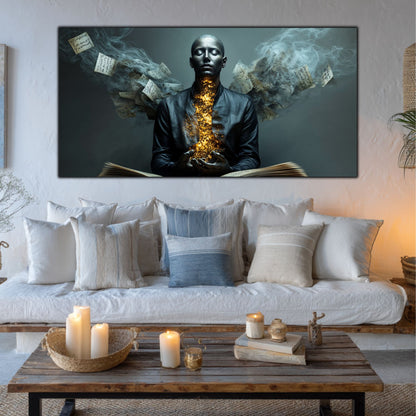 Beyond Meditation - Tablouri moderne pe sticla securizata pentru living contemporan NO53