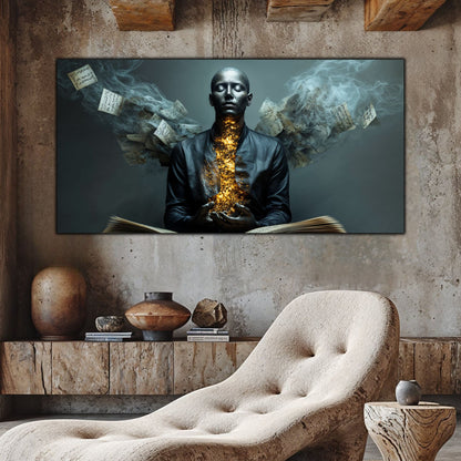 Beyond Meditation - Tablouri moderne pe sticla securizata pentru living contemporan NO53