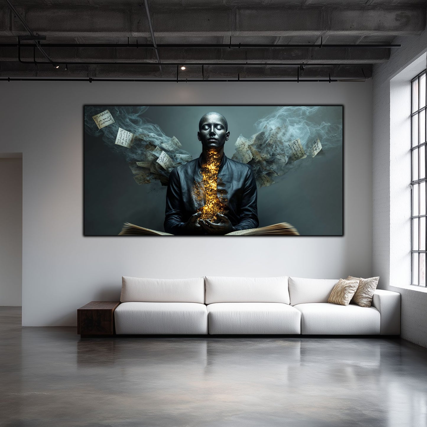 Beyond Meditation - Tablouri moderne pe sticla securizata pentru living contemporan NO53