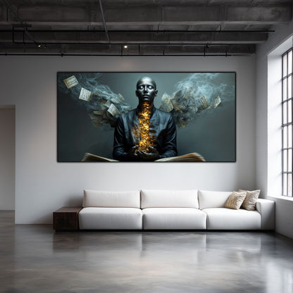 Beyond Meditation - Tablouri moderne pe sticla securizata pentru living contemporan NO53