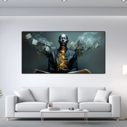 Beyond Meditation - Tablouri moderne pe sticla securizata pentru living contemporan NO53