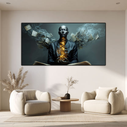 Beyond Meditation - Tablouri moderne pe sticla securizata pentru living contemporan NO53