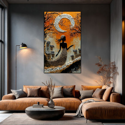 Tablou Decorativ Elegant din Sticla Securizata - 60x100 cm - Chromatic Vogue 07