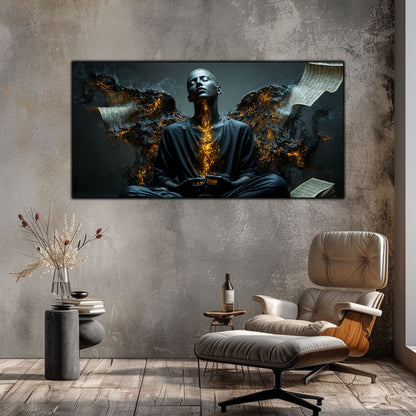 Beyond Meditation - Tablouri moderne pe sticla securizata pentru living contemporan NO12