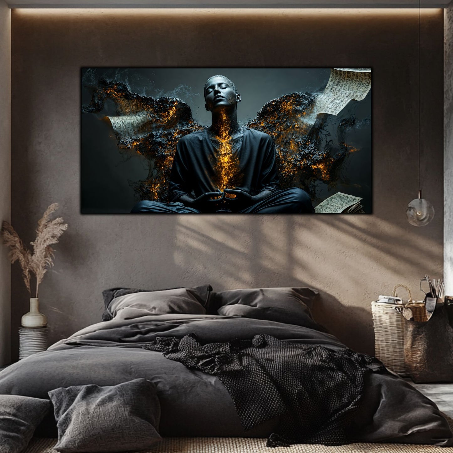 Beyond Meditation - Tablouri moderne pe sticla securizata pentru living contemporan NO12