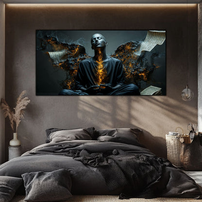 Beyond Meditation - Tablouri moderne pe sticla securizata pentru living contemporan NO12