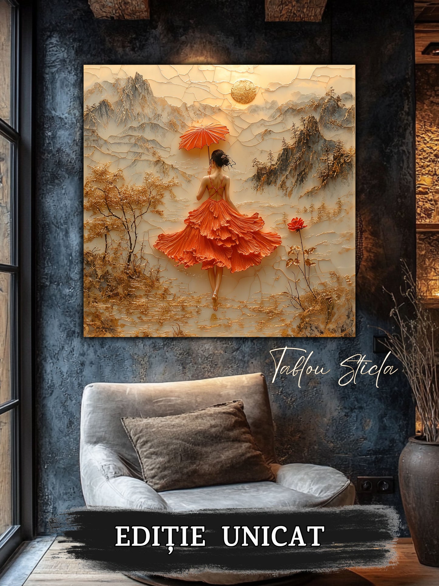 Tablou Sticla Securizata - Fragment of The Soul - 18