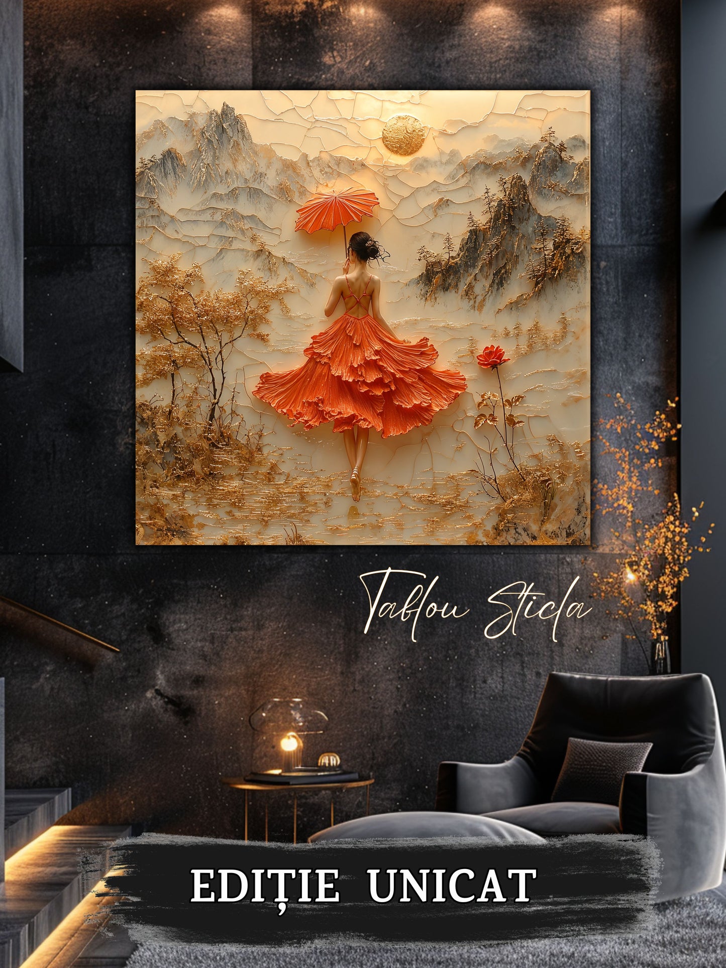 Tablou Sticla Securizata - Fragment of The Soul - 18
