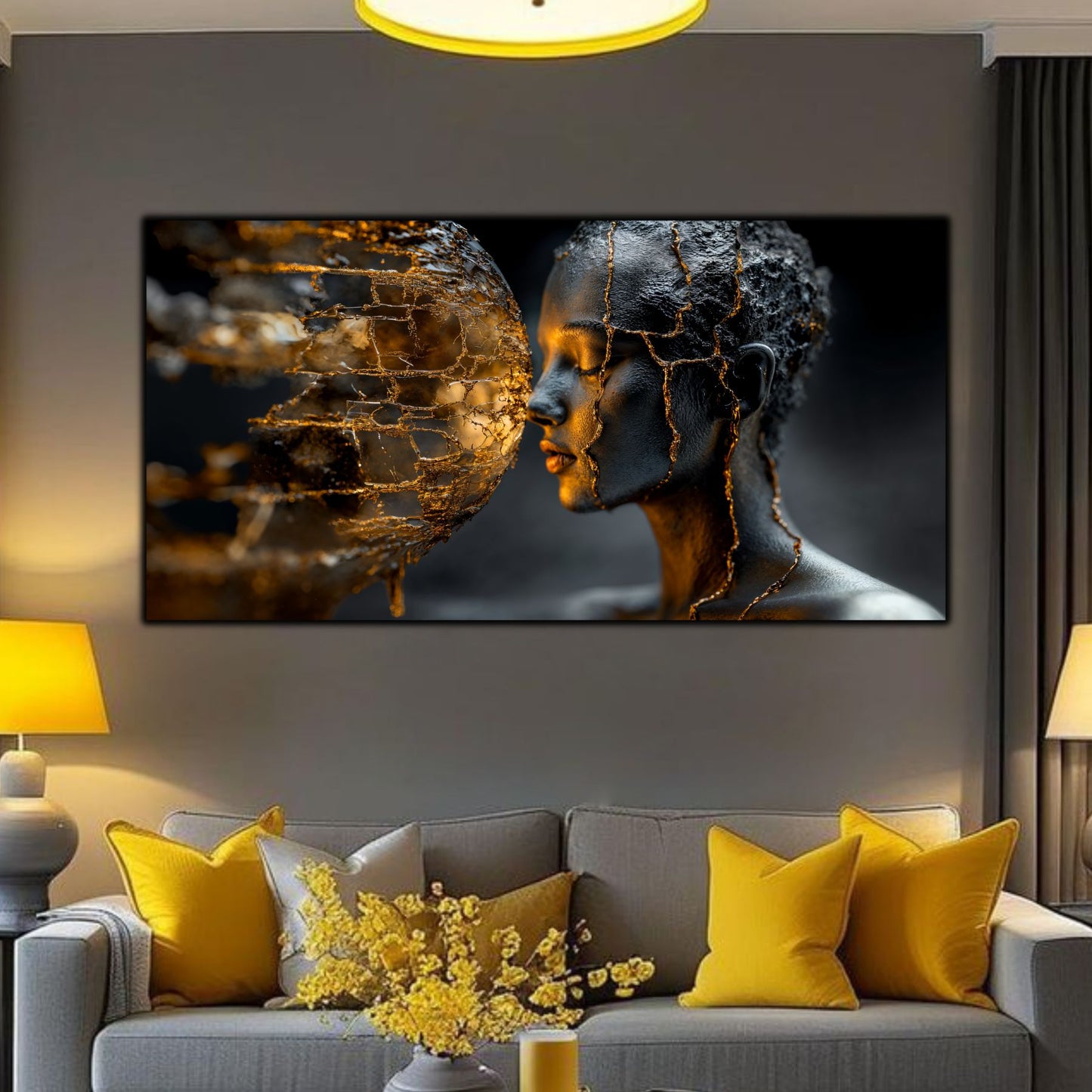 Tablou Sticla Securizata - Broken Mind 06