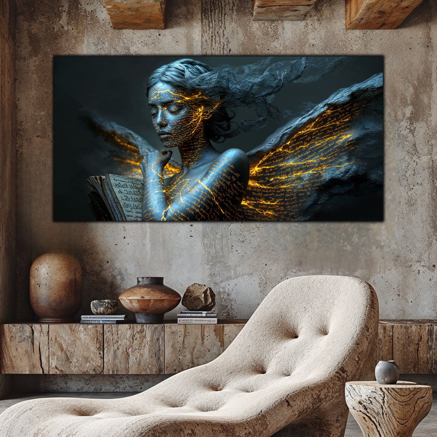 Beyond Meditation - Tablouri moderne pe sticla securizata pentru living contemporan NO38