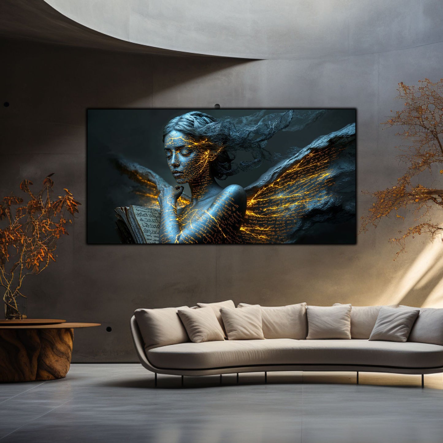 Beyond Meditation - Tablouri moderne pe sticla securizata pentru living contemporan NO38