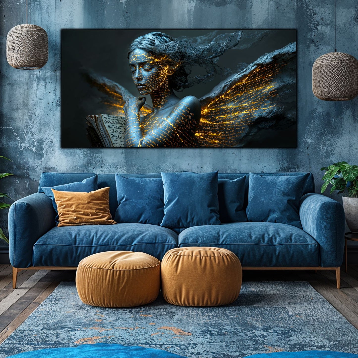 Beyond Meditation - Tablouri moderne pe sticla securizata pentru living contemporan NO38