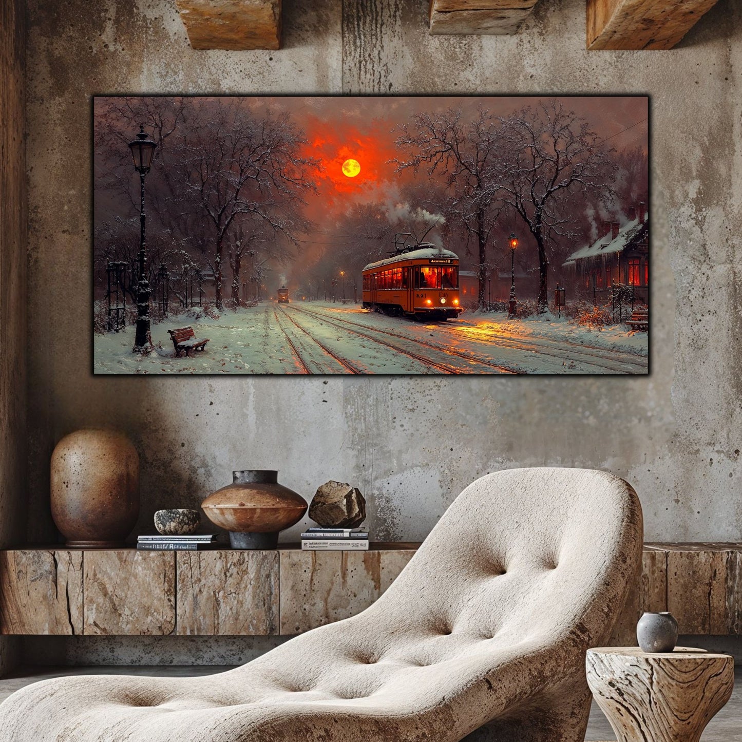 Tablou Sticla Securizata - Colectia Cold Ember - no08