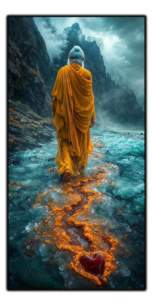 Tablou unicat din sticlă securizată Vanishing Step - No18