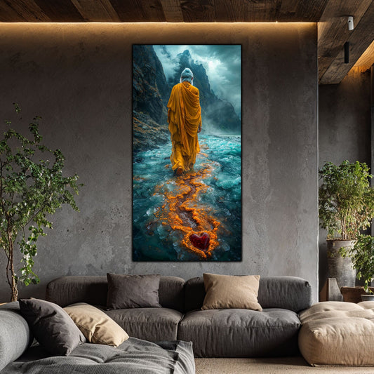 Tablou unicat din sticlă securizată Vanishing Step - No18