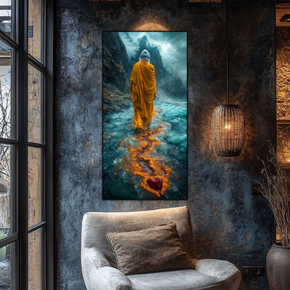 Tablou unicat din sticlă securizată Vanishing Step - No18