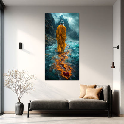 Tablou unicat din sticlă securizată Vanishing Step - No18